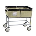 R&B Wire Products Elevated Basket Truck, Vinyl, 3 Bushel, Beige 463BEIGE